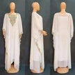 Women's Dress Embroidered Lace Arab  Robe