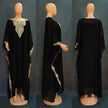 Women's Dress Embroidered Lace Arab  Robe