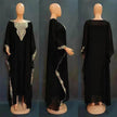 Women's Dress Embroidered Lace Arab  Robe