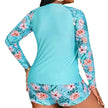Women's Fashion Long Sleeve High Waist Split Swimsuit/pajamas/lounge wear.