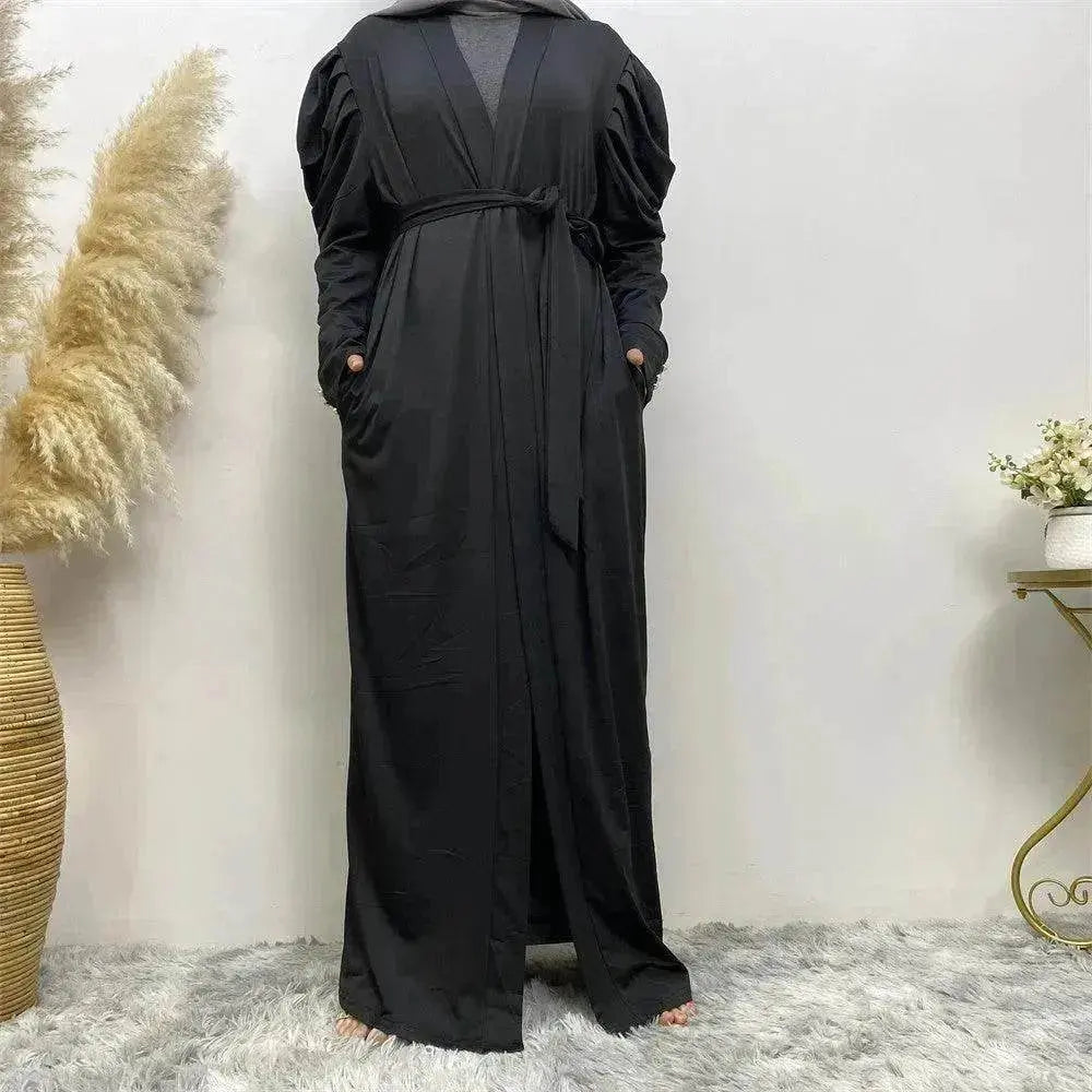 Women's Fashion Simple Solid Color Arab  Cardigan