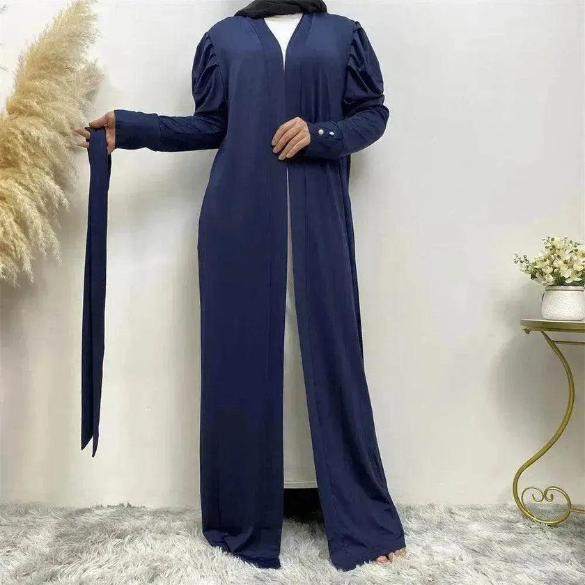 Women's Fashion Simple Solid Color Arab  Cardigan