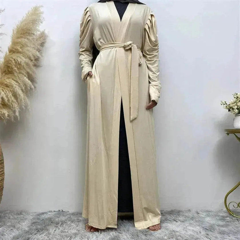 Women's Fashion Simple Solid Color Arab  Cardigan