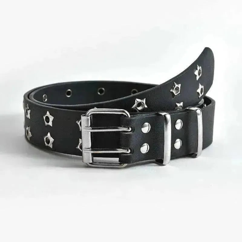 Women's Fashion Stars Decorative Double row Belt