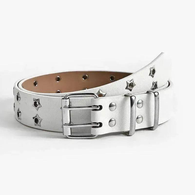 Women's Fashion Stars Decorative Double row Belt