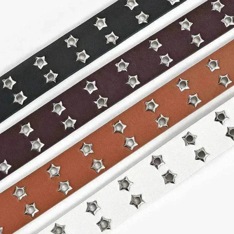 Women's Fashion Stars Decorative Double row Belt