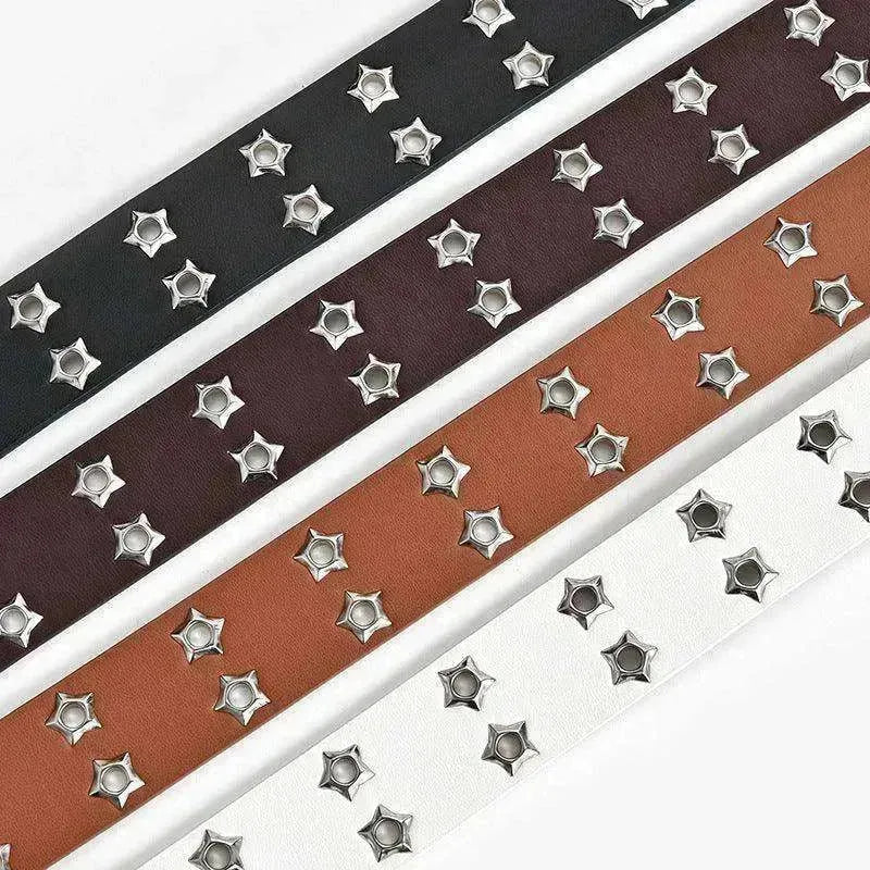 Women's Fashion Stars Decorative Double row Belt
