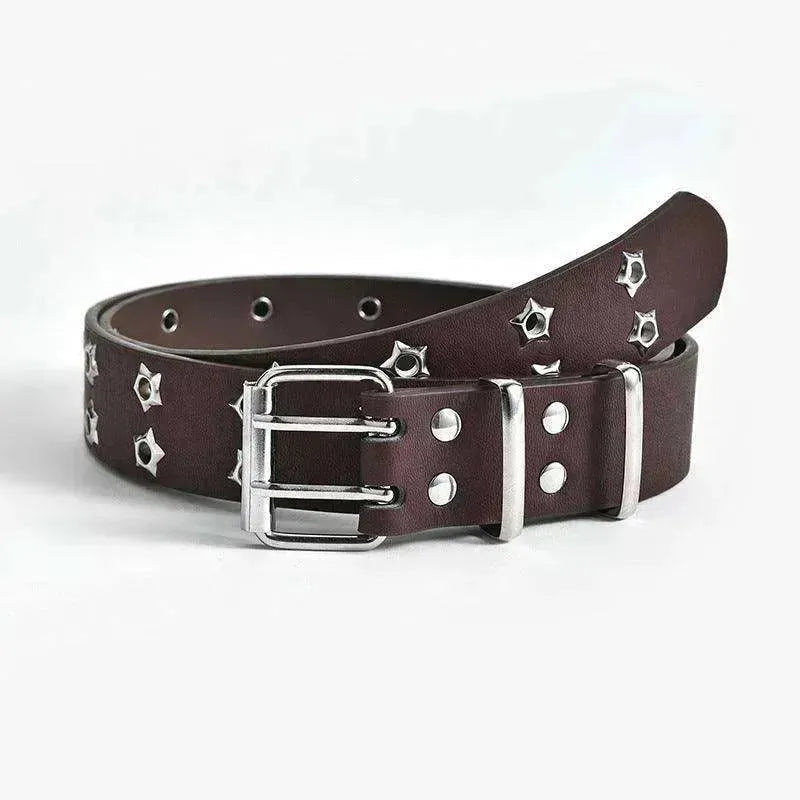 Women's Fashion Stars Decorative Double row Belt