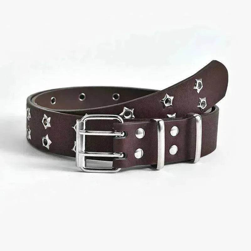 Women's Fashion Stars Decorative Double row Belt