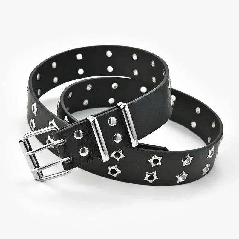 Women's Fashion Stars Decorative Double row Belt