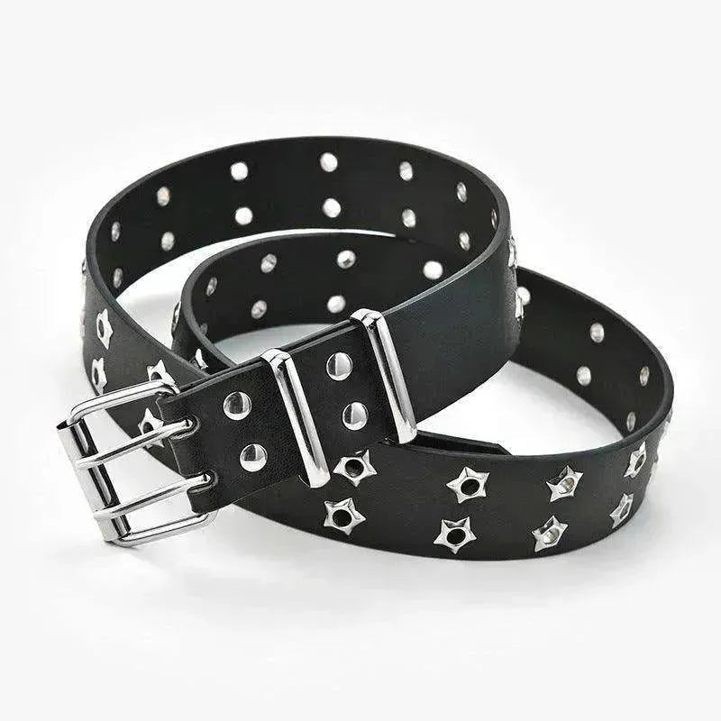Women's Fashion Stars Decorative Double row Belt
