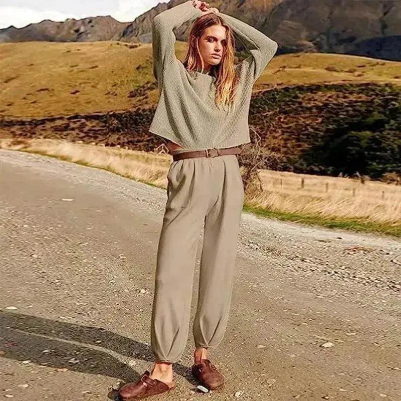Women's Fashion Two piece Track Casual Suit.