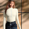 Women's Fashionable Long Sleeve bodysuit top Seamless Slimming Shapewear Romper