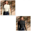 Women's Fashionable Long Sleeve bodysuit top Seamless Slimming Shapewear Romper