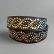 Women's Full Grain Leather Belt with Studs