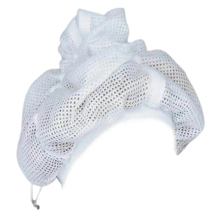Hair Plopping Cap for Curly Hair – Anti-Frizz Quick Dry Microfiber Net Cap for Defined Curls & Volume