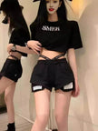 Women's High Waist Running Athletic Gym Hot Pants