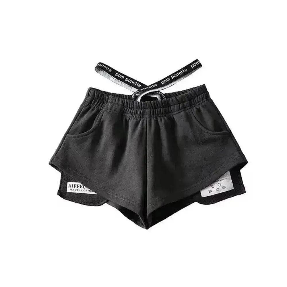 Women's High Waist Running Athletic Gym Hot Pants