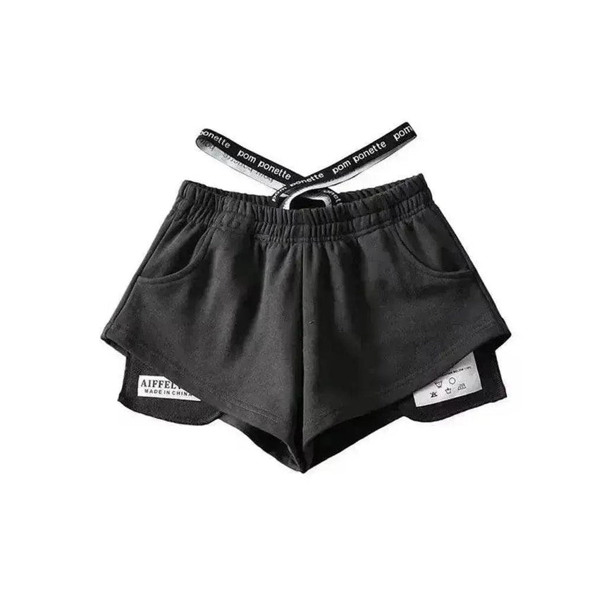 Women's High Waist Running Athletic Gym Hot Pants