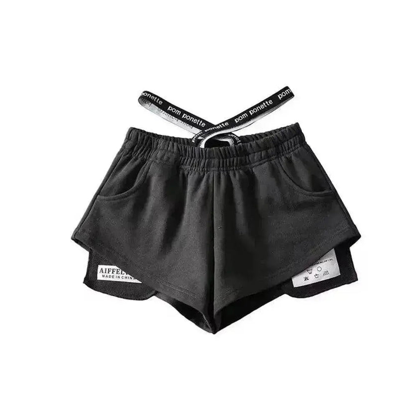 Women's High Waist Running Athletic Gym Hot Pants