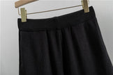 Women's Knitted Cardigan Casual Fashion Sports Wide-leg Pants Suit