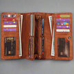 MET Women’s Leather Basket Weave Wallet. Artisan Woven Multi-Card Organizer