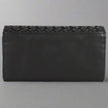 MET Women’s Leather Basket Weave Wallet. Artisan Woven Multi-Card Organizer