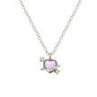 Women's Love Planet Pink Diamond Love Necklace