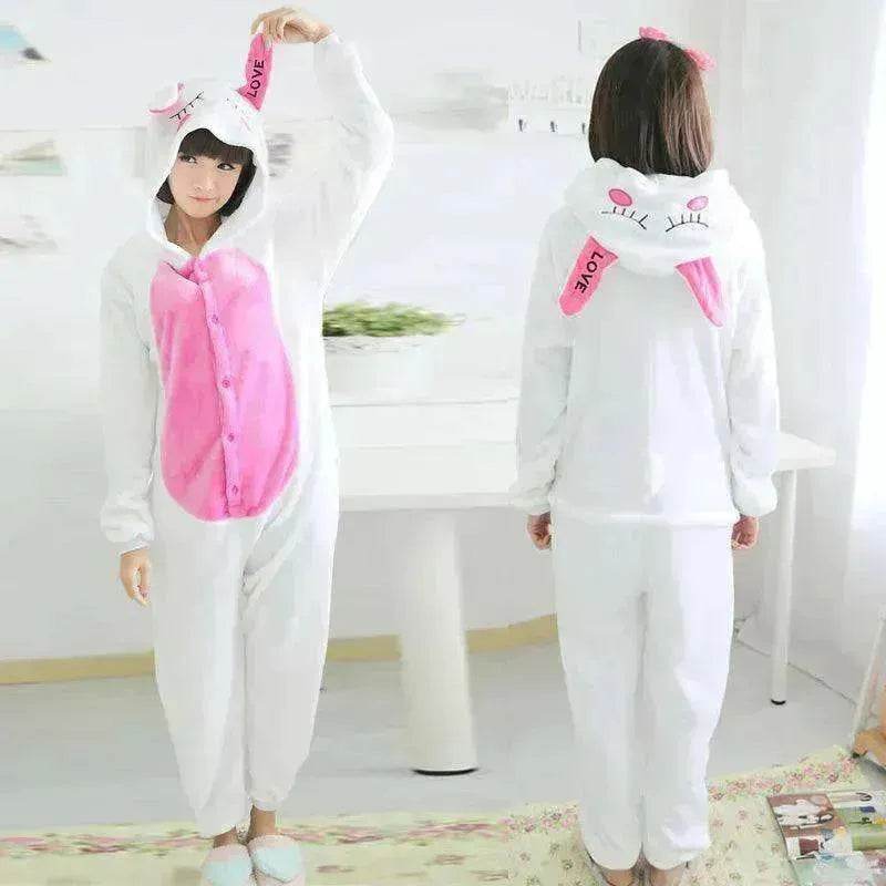 Women's One-piece Cartoon Animal Pajamas