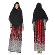 Women's Polka Dot Printed Arab  Long Skirt