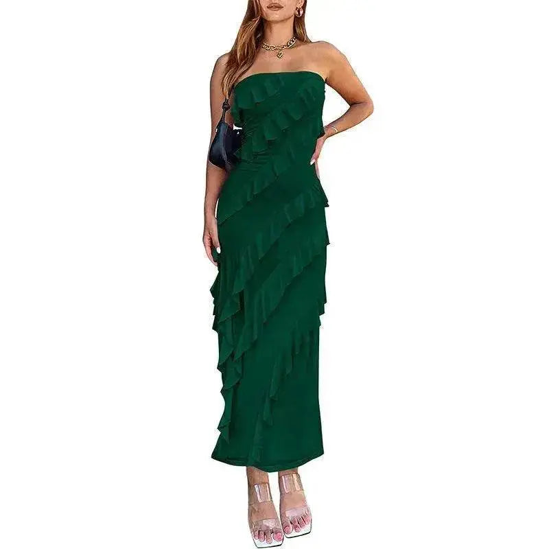 Women's Ruffled Tube Top Skirt