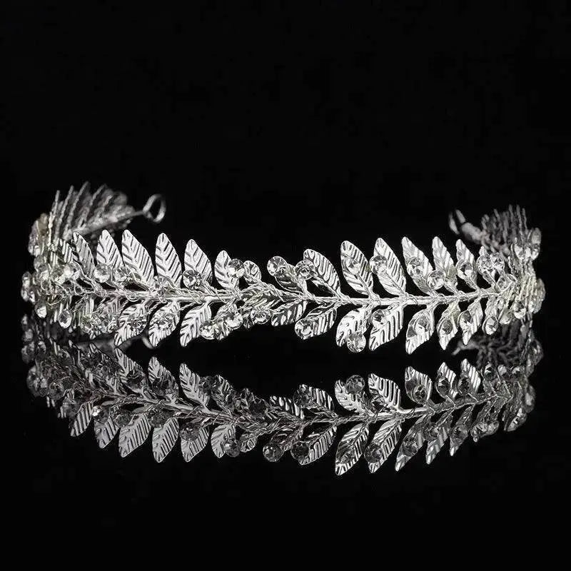 Women's Silver-plated Rhinestone Alloy Crown Tiara