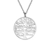 Women's Sliver Tree Of Life Stainless Steel Customized Necklace