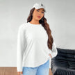 Women's Solid Color Loose Round Neck Top