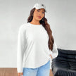 Women's Solid Color Loose Round Neck Top