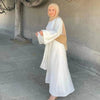 Women's Solid Color Two-piece Arab  Suit