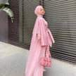 Women's Solid Color Two-piece Arab  Suit