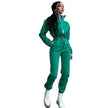 Women's Stand up Collar Cinched European And American Leisure Jumpsuit