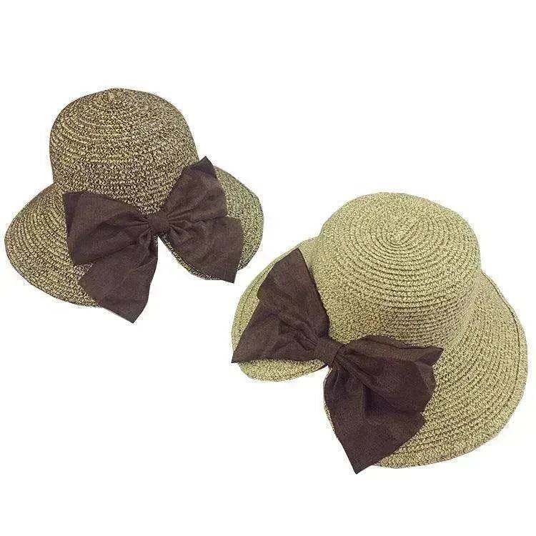 Women's Stylish Big Bow Split Summer Beach Sunshade Hat