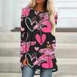 Women's Valentine's Day Love Print Long Sleeve shirt