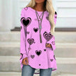 Women's Valentine's Day Love Print Long Sleeve shirt