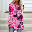 Women's Valentine's Day Love Print Long Sleeve shirt