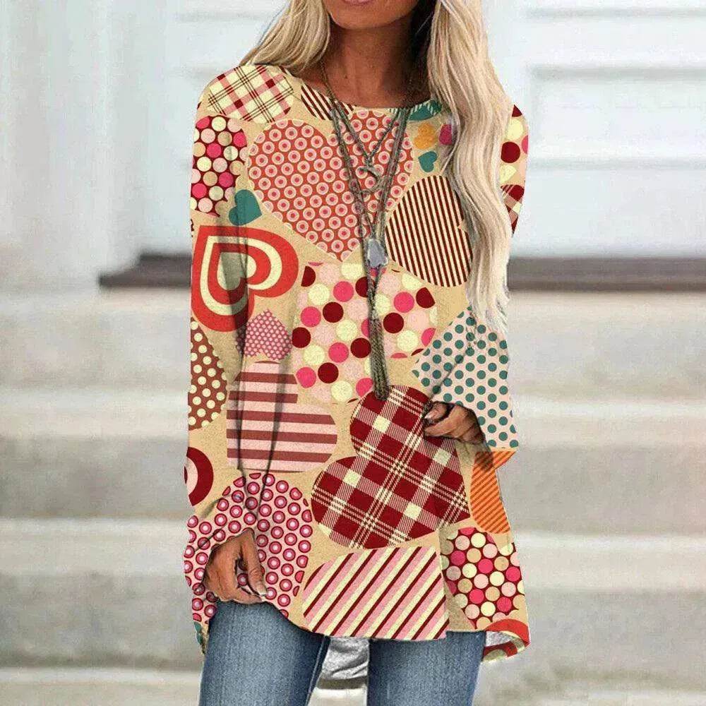 Women's Valentine's Day Love Print Long Sleeve shirt