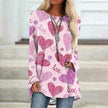Women's Valentine's Day Love Print Long Sleeve shirt