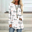 Women's Valentine's Day Love Print Long Sleeve shirt