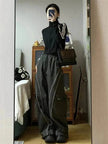 Women's Vintage Casual Oversized Y2k Sweatpants Trousers Pants