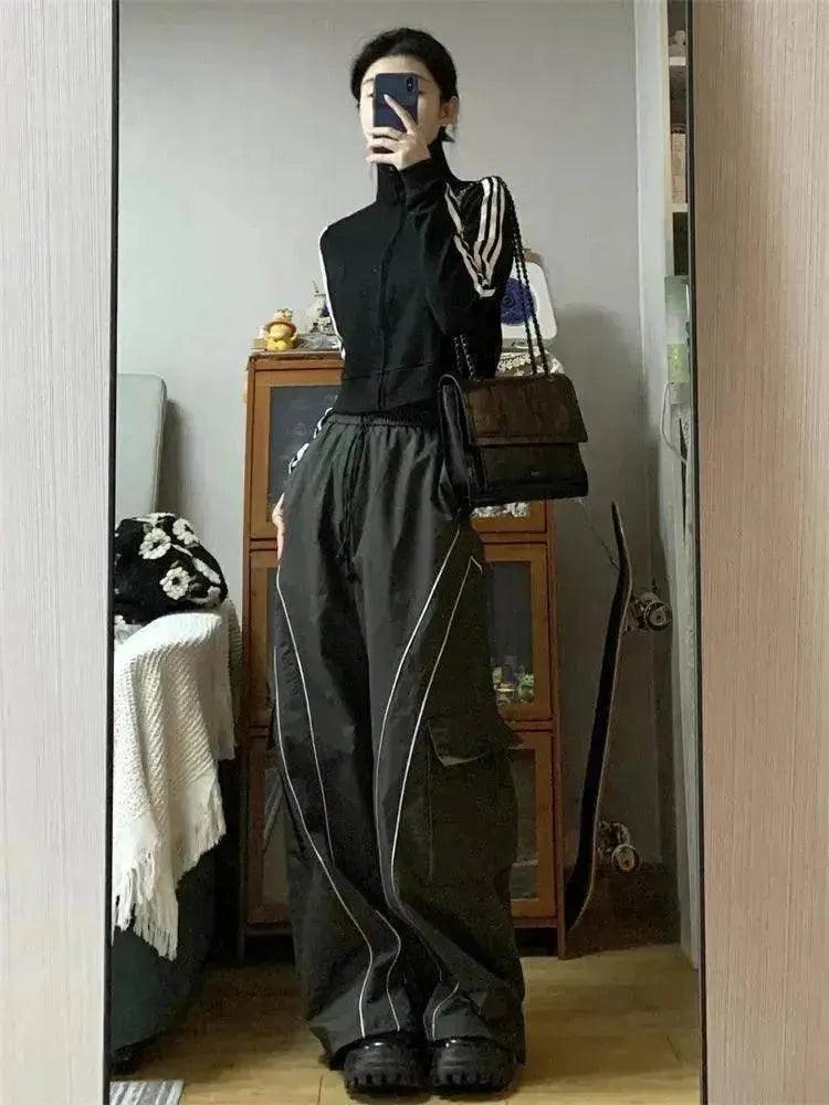 Women's Vintage Casual Oversized Y2k Sweatpants Trousers Pants