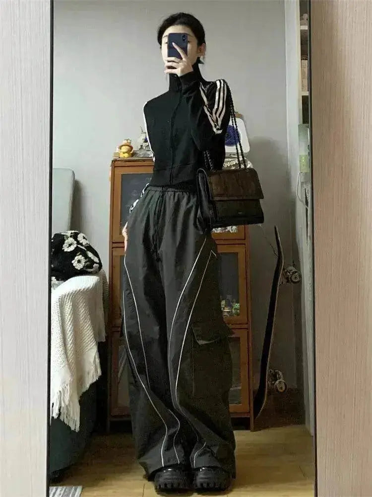 Women's Vintage Casual Oversized Y2k Sweatpants Trousers Pants