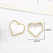 Women's White Shell Pendant Ear Rings