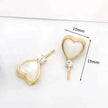 Women's White Shell Pendant Ear Rings